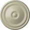 Ekena Millwork Reece Ceiling Medallion (Fits Canopies up to 2 3/8"), Hand-Painted Clear Yellow, 12"OD x 1 3/4"P CM12RECYF - alternate 1